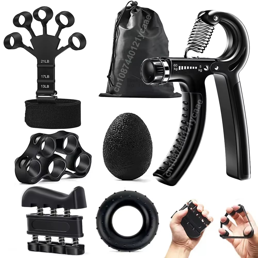 5-60Kg Adjustable Heavy Hand Gripper Fitness Hand Exerciser Grip Wrist Training Finger Gripper Hand Strengthener for Patient