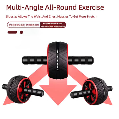 Big Roller for ABS Workout Wheel Exercise Equipment Core Abdominal Home Gym Muscle Device Fitness Men and Women Weight Loss