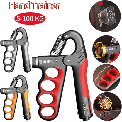 Strengthen Hand Grip 5-100Kg Wrist Expander Finger Exerciser Adjustable Resistance for Forearm Muscle Recovery Fitne Gymtraining
