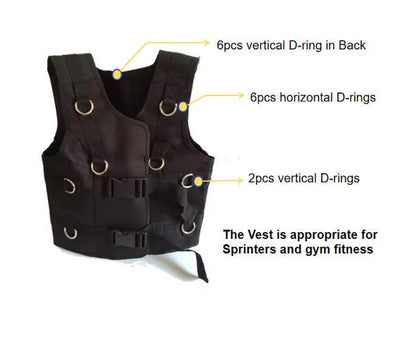 1Vest Sprinters Speed Harness Resistance Bands Training for Gym Fitness Running Kicks Soccer