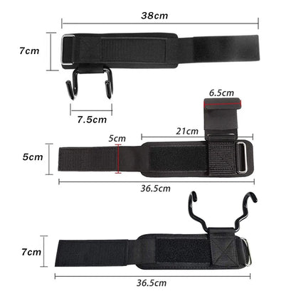 Weight Lifting Hook Grips with Wrist Wraps Hand-Bar Wrist Strap Gym Fitness Hook Weight Strap Pull-Ups Power Lifting Gloves