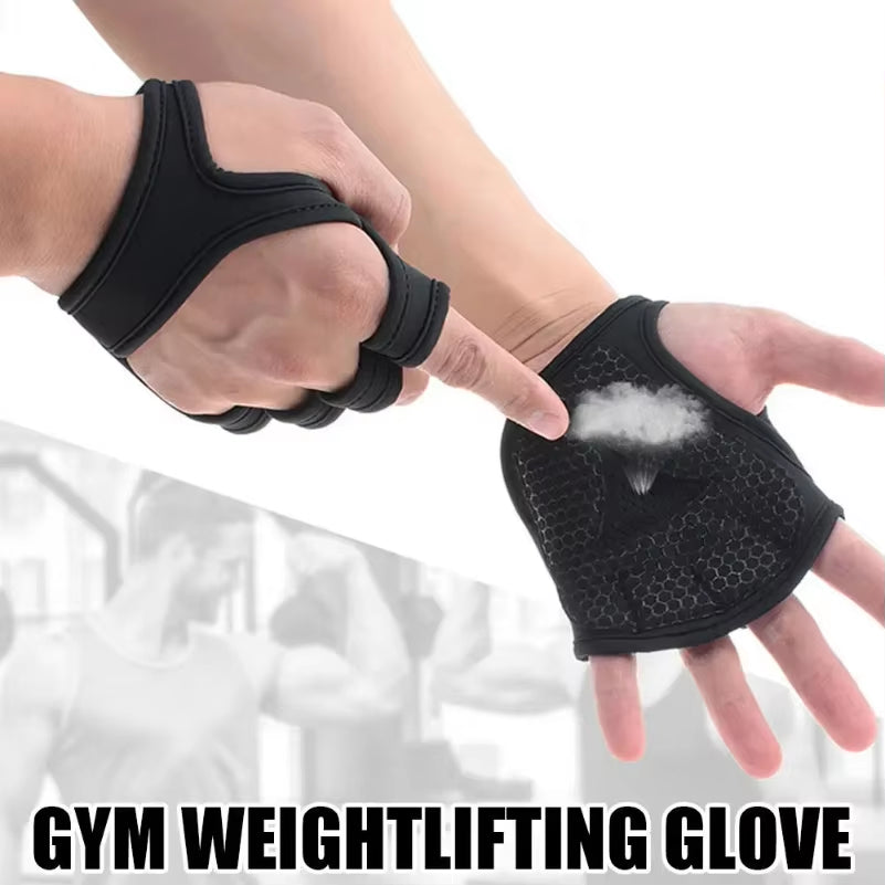 Hand Palm Protector Gym Fitness Gloves Bodybuilding Pads Dumbbell Training Weight Gloves Grips Power Lifting Workout H1E8