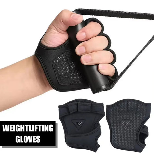 Hand Palm Protector Gym Fitness Gloves Bodybuilding Pads Dumbbell Training Weight Gloves Grips Power Lifting Workout H1E8