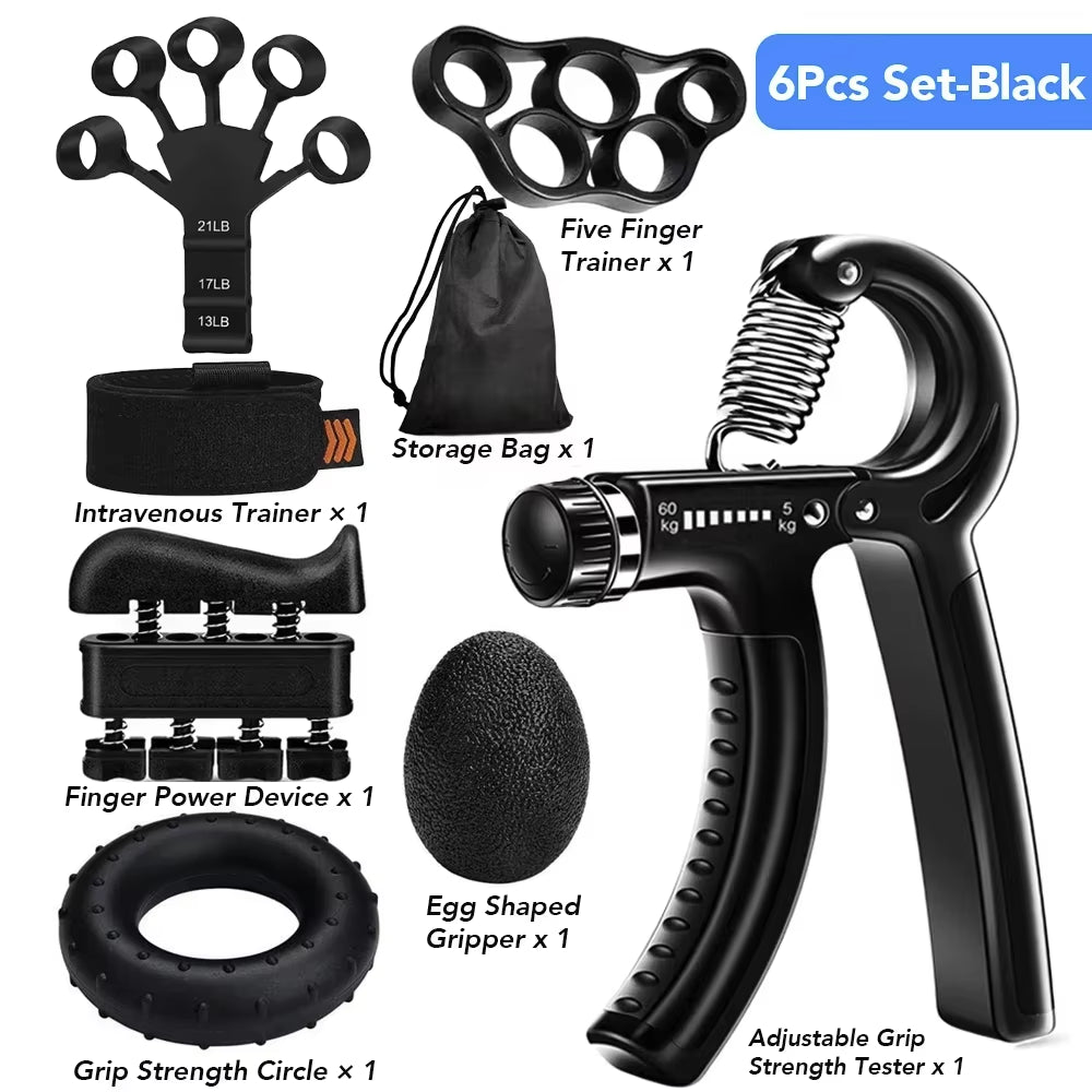 5-60Kg Adjustable Heavy Hand Gripper Fitness Hand Exerciser Grip Wrist Training Finger Gripper Hand Strengthener for Patient