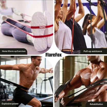 Fitness Resistance Bands Set Pull-Up Workout Assist Strap Yoga and Pilates Accessories Agility Training Gym Equipment for Home